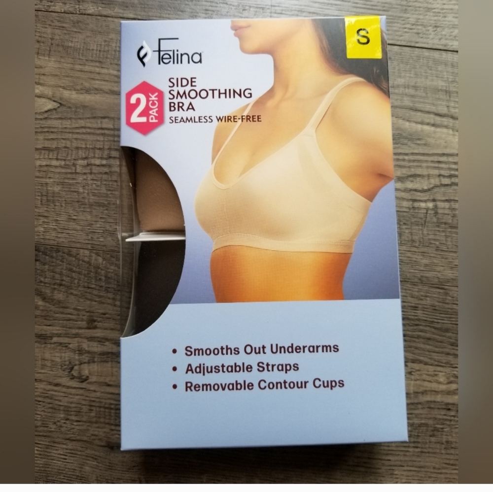 Felina side smoothing bra 2 pack set